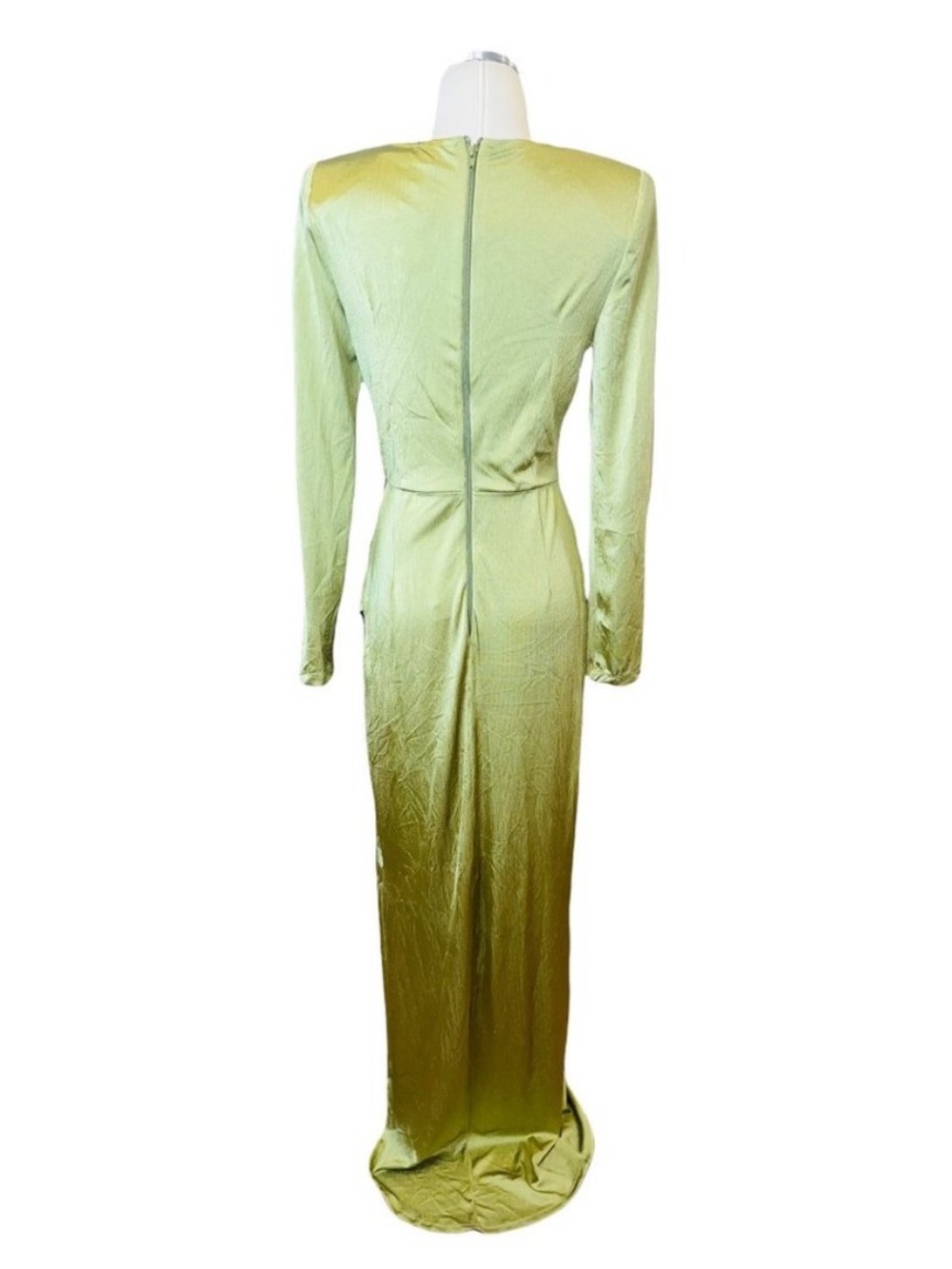 Bronx and Banco Maxi Dress in Olive Green Chain - Picture 8 of 11